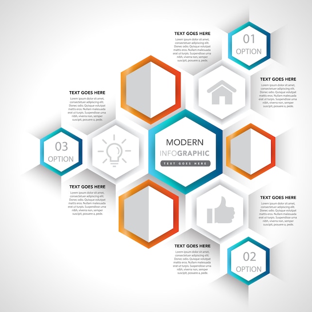 Icone ed elementi di presentazione infografica