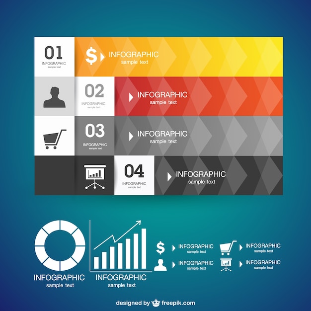 Presentazione infografica vettore