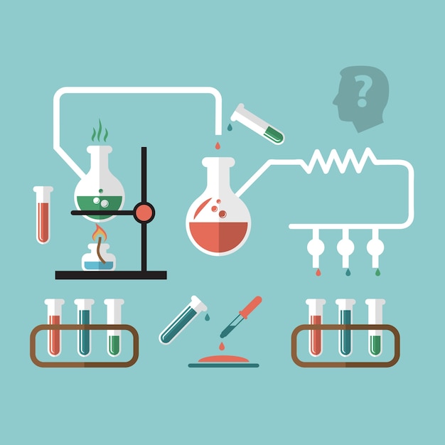 Free vector infographic scheme about science