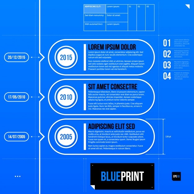 Free vector infographic steps scheme