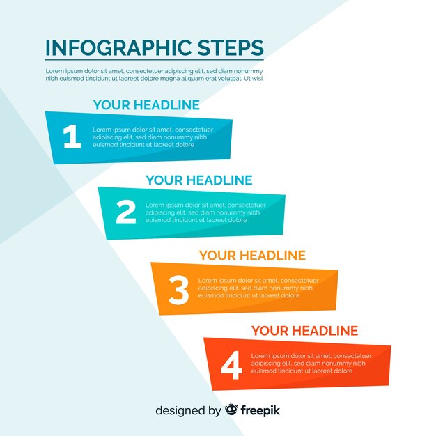 Infographic 단계 템플릿