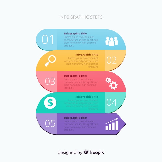 Infographic steps