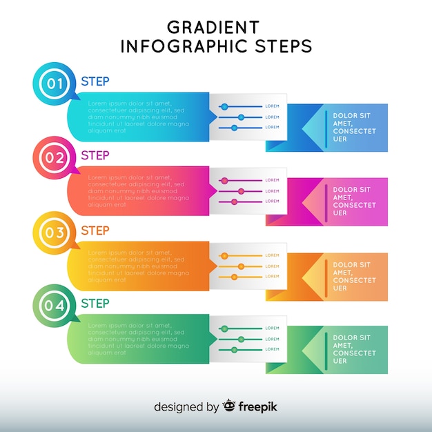 Infographic steps