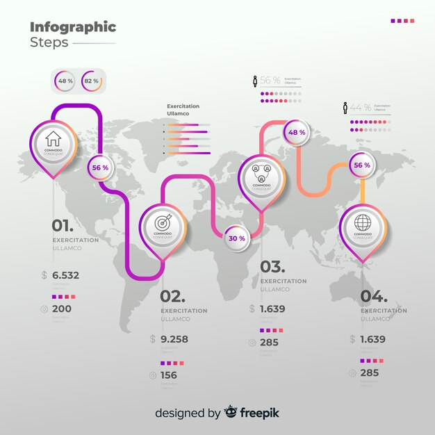 Infographic steps