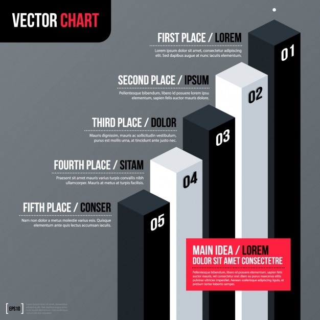 Free vector infographic template design