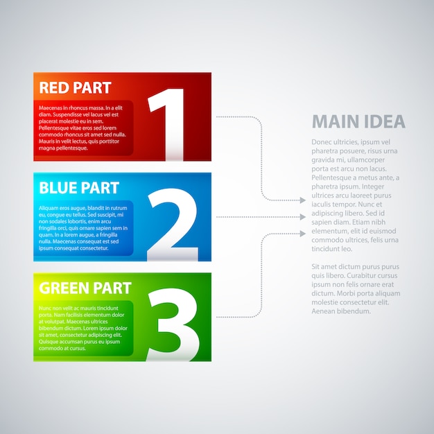 Free vector infographic template design