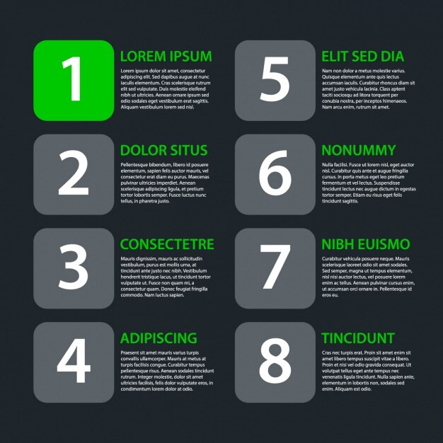 Free Vector infographic template design