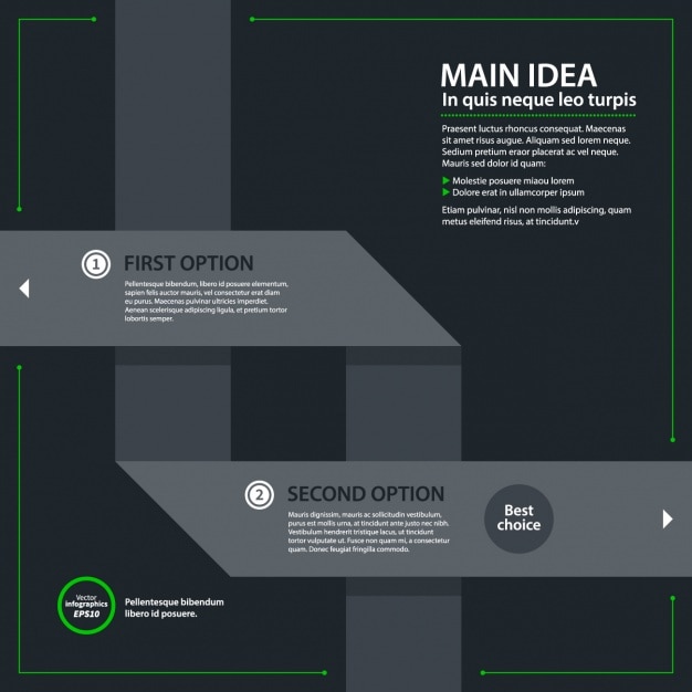 Free vector infographic template design