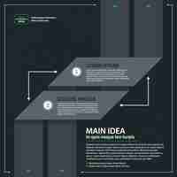 Бесплатное векторное изображение Инфографики дизайн шаблона