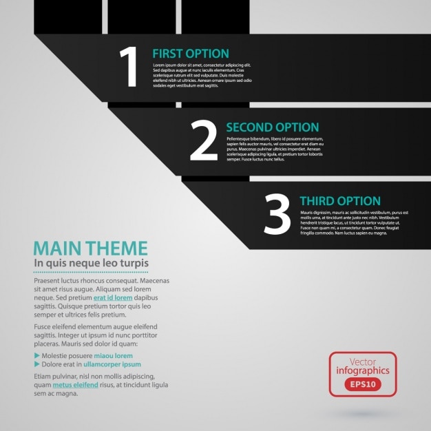 Free vector infographic template design