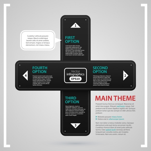 Free vector infographic template design