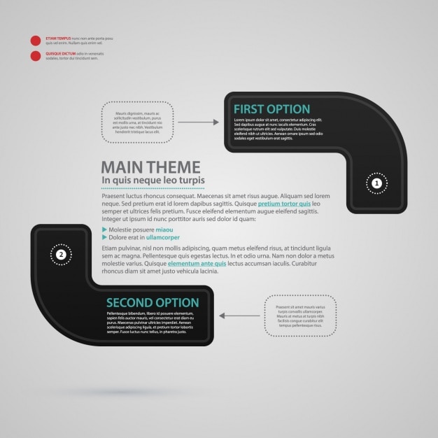 Free vector infographic template design