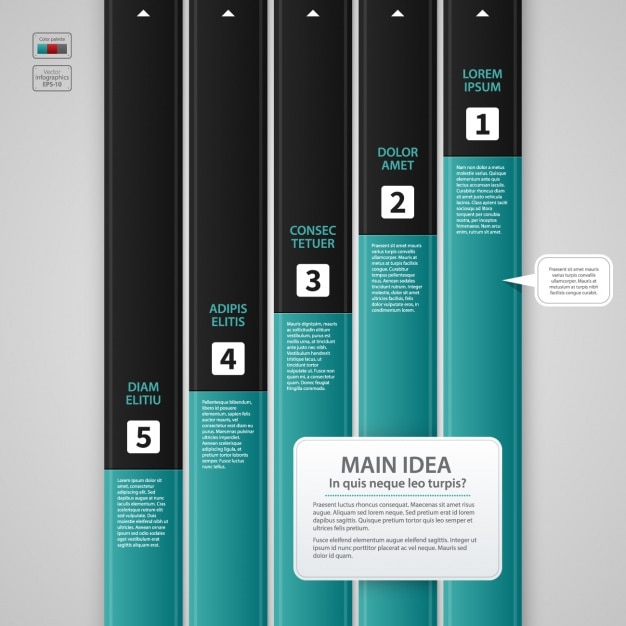 무료 벡터 infographic 템플릿 디자인