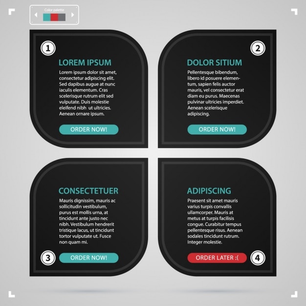 Free vector infographic template design