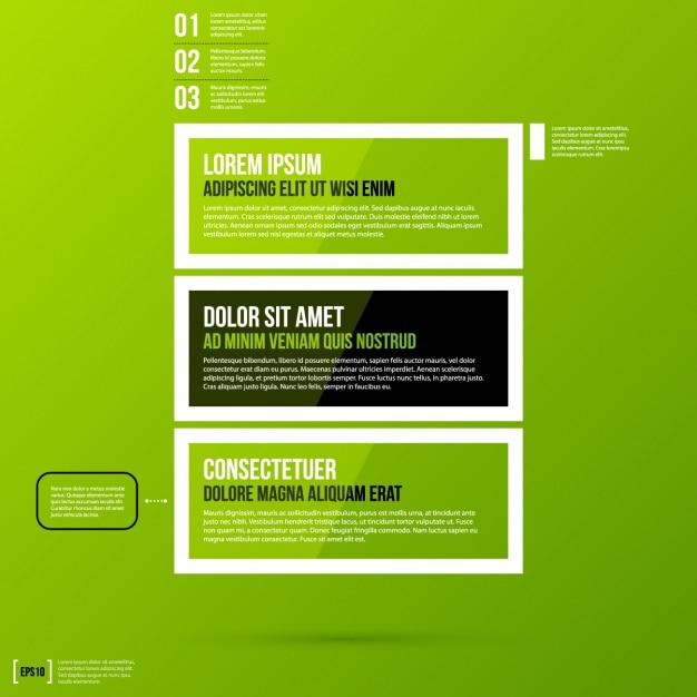 Free Vector infographic template design