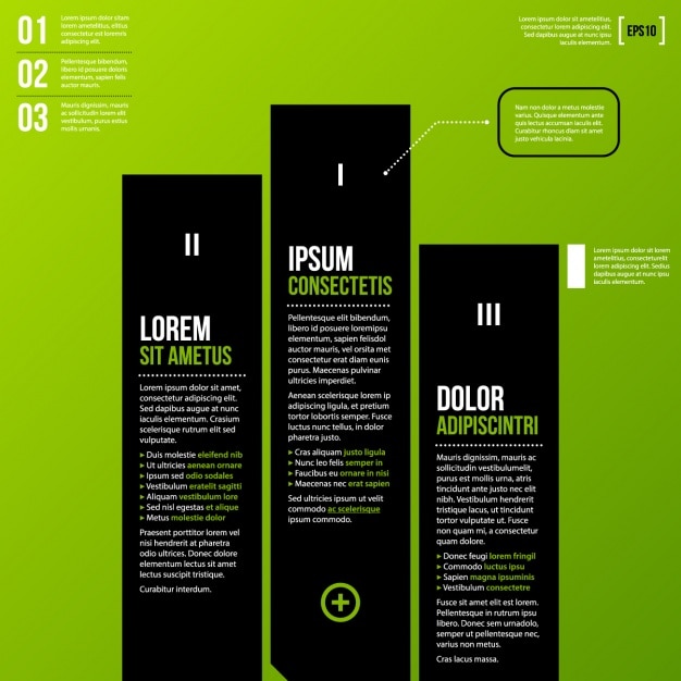 Free vector infographic template design