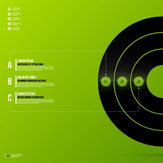 Free vector infographic template design