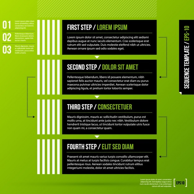 Free vector infographic template design