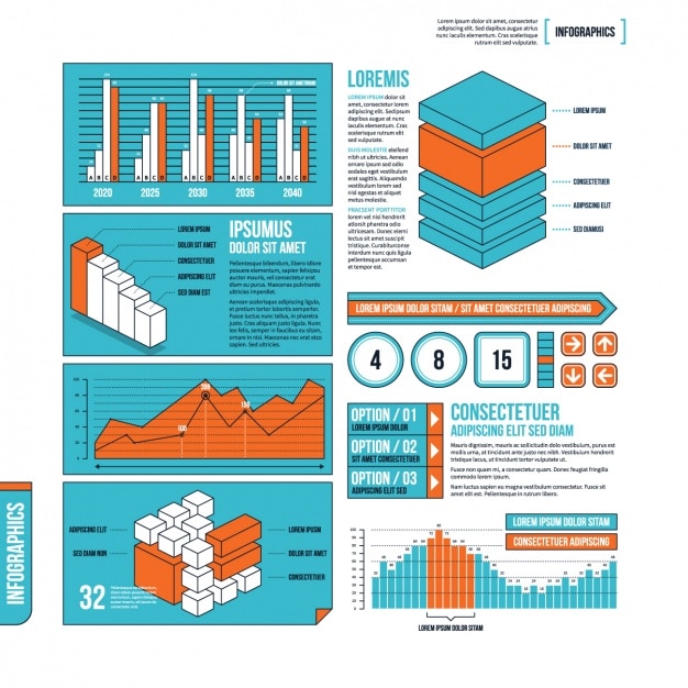 Infographic Template Design – Free Vector Download