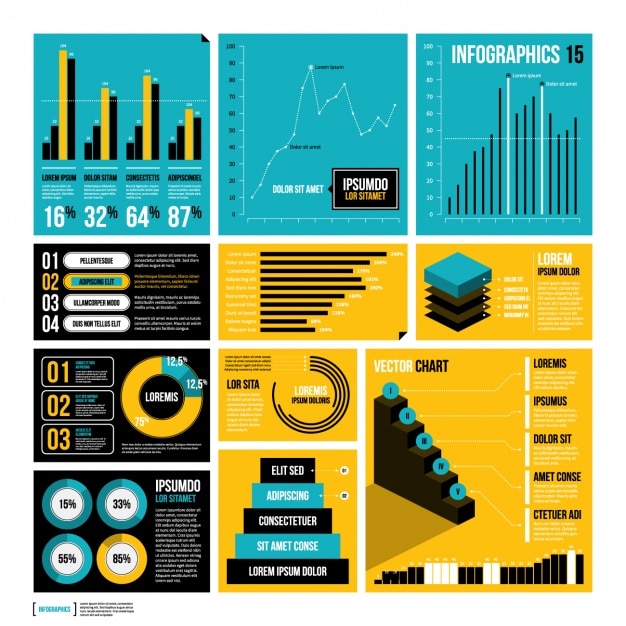 Vettore gratuito disegno del modello infografica