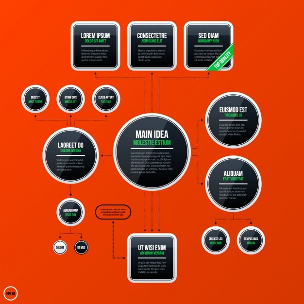 Free Vector infographic template design
