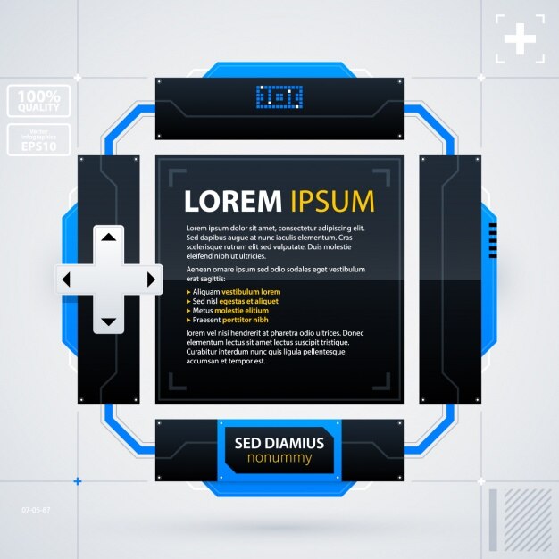 Free Vector infographic template design