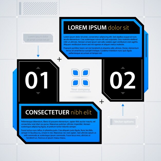 Free vector infographic template design