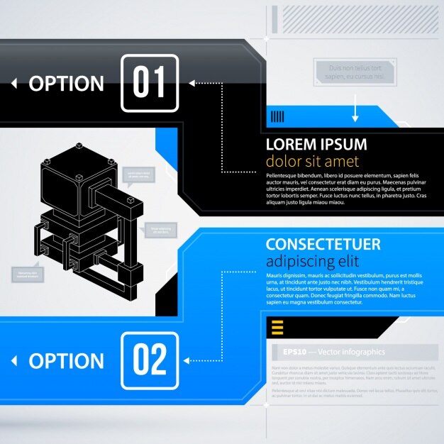 Free vector infographic template design