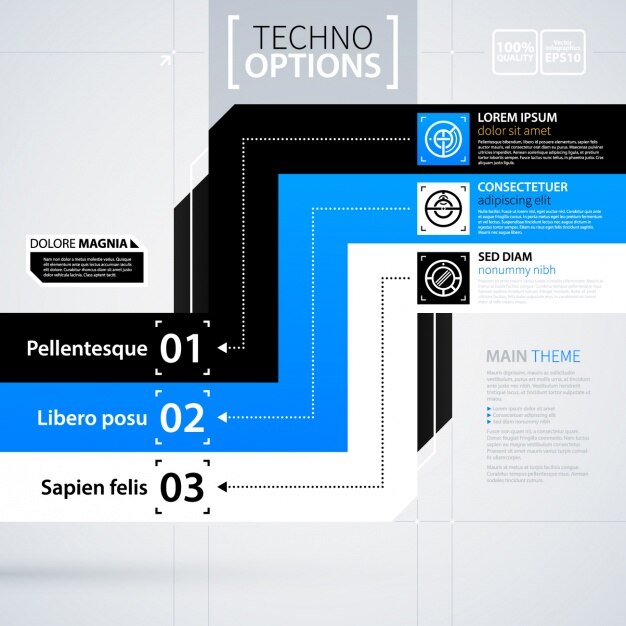 Free Vector infographic template design