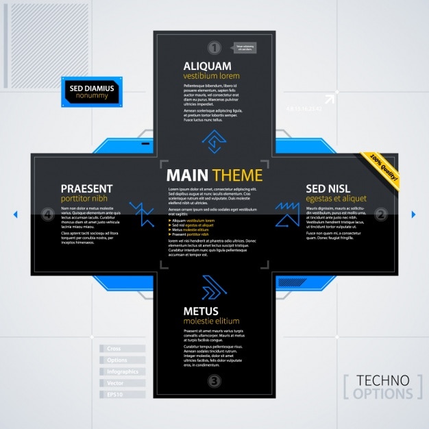 Free Vector infographic template design