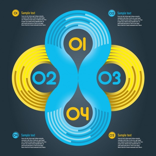 무료 벡터 infographic 템플릿 디자인