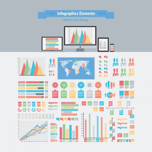 Free Vector infographic template design