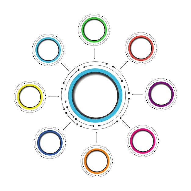 Vettore gratuito infografica modello di progettazione