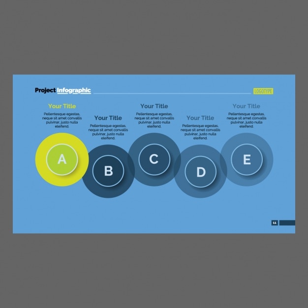 Free Vector infographic template design