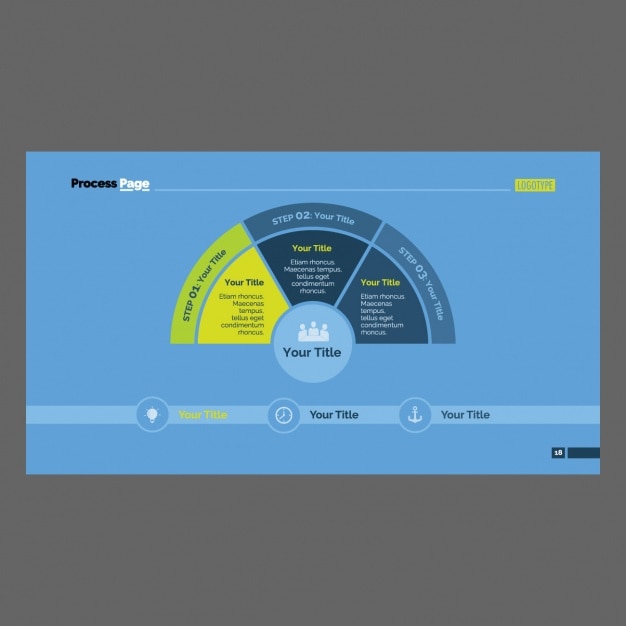 Free Vector infographic template design