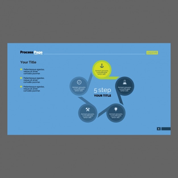 Free vector infographic template design