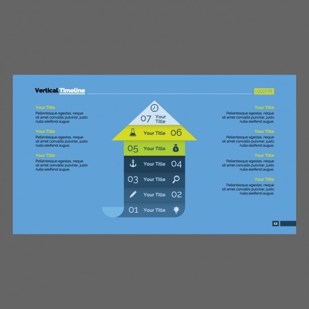 Free vector infographic template design