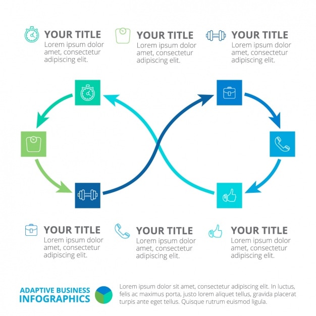 Free Vector infographic template design