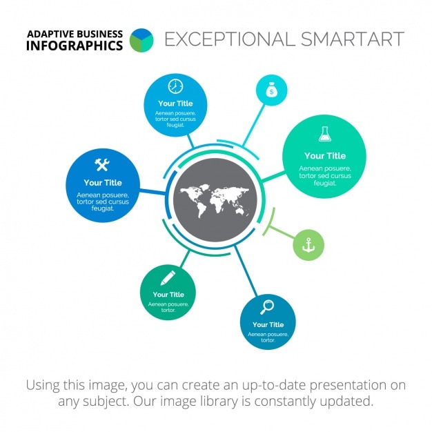 Disegno del modello infografica