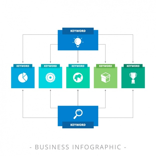 Free vector infographic template design