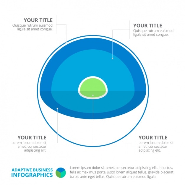 Vettore gratuito disegno del modello infografica