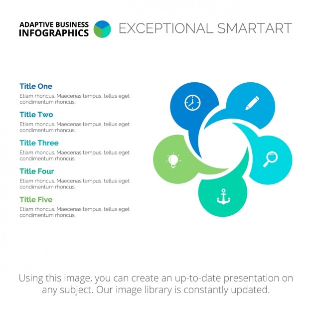 Free vector infographic template design