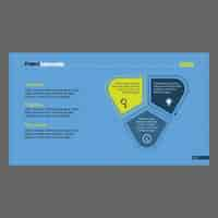 Free vector infographic template design