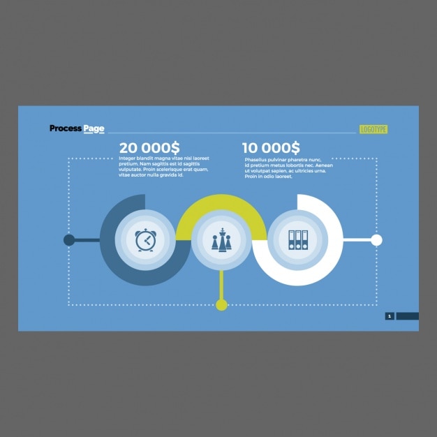 Free vector infographic template design