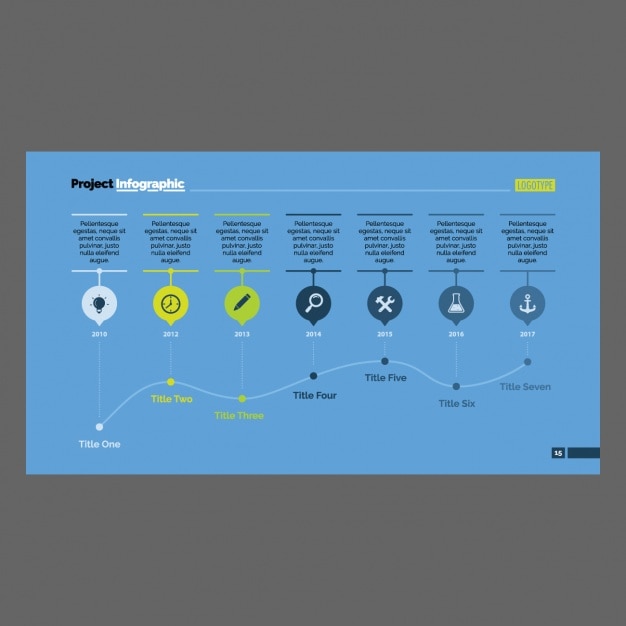 Free vector infographic template design