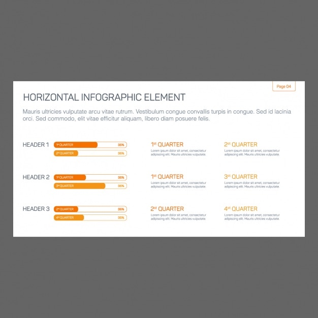 Free vector infographic template design