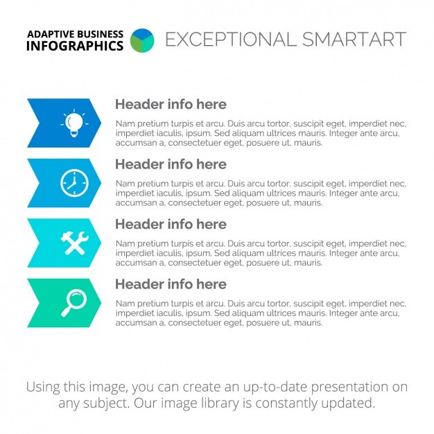 Free Vector infographic template design