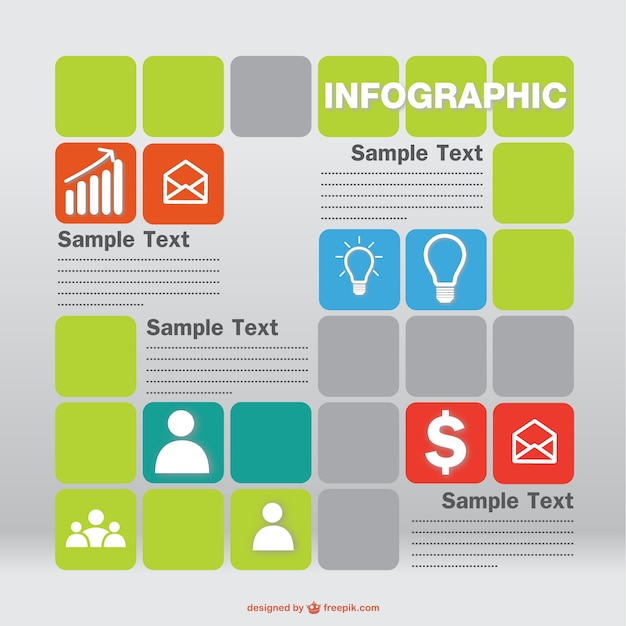 Free vector infographic template design