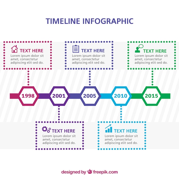 Free vector infographic template design