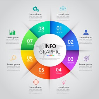 Infographic template design.